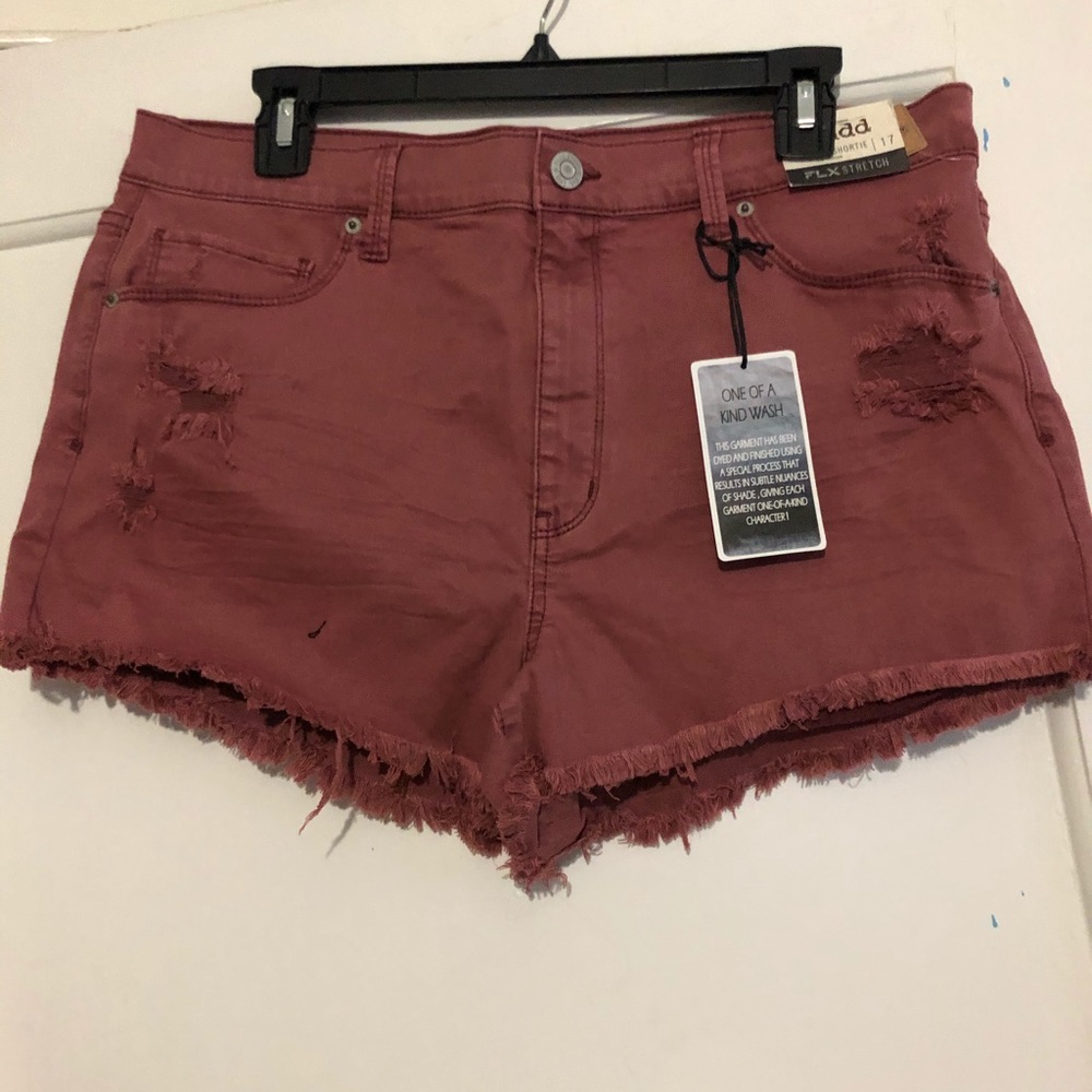 Pink Ripped Shorts